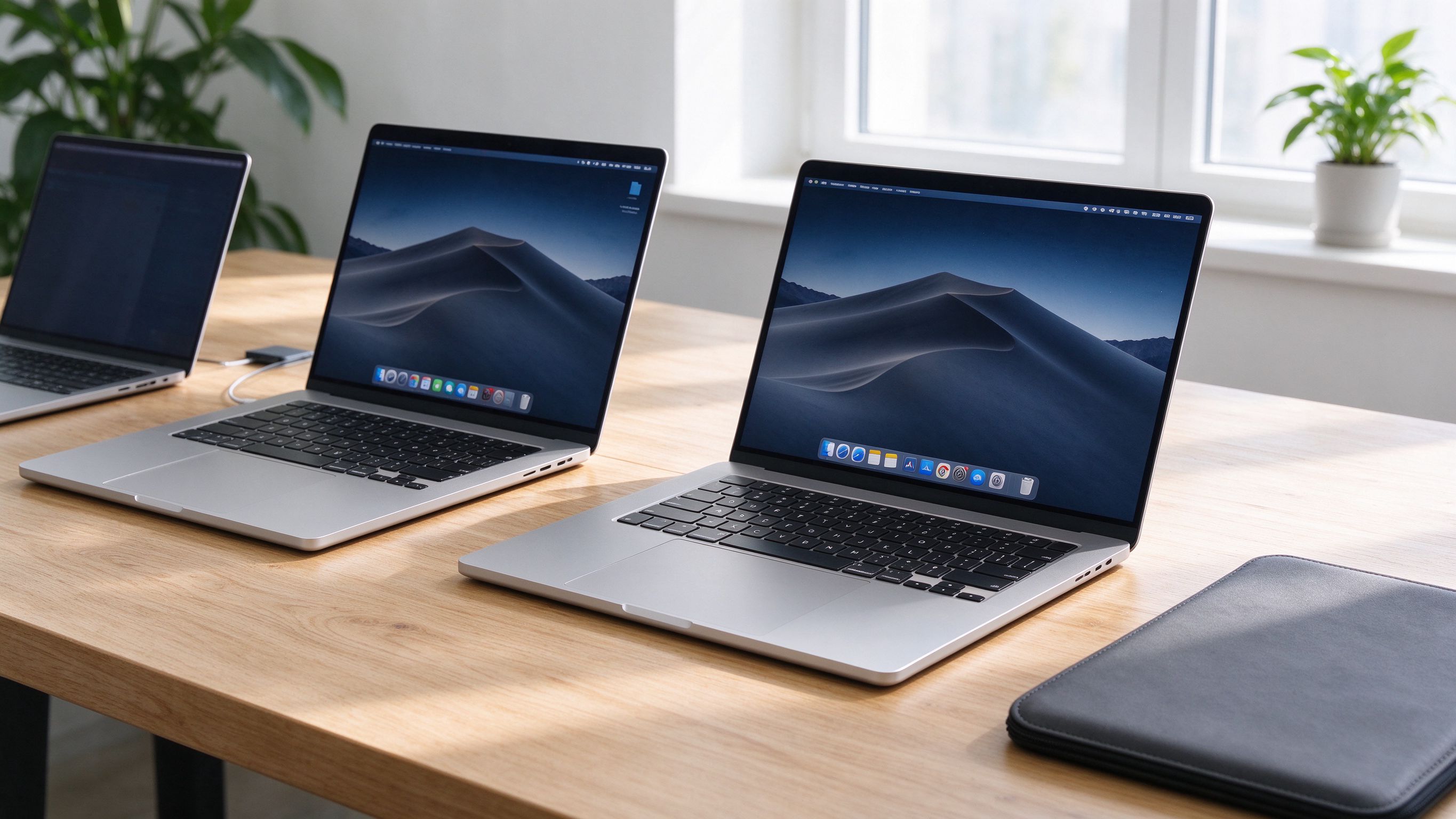 Remote worker laptop with dock, monitor and home-office kit